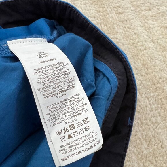 Boden Blue Cropped Cotton Trousers Pants 14 - Picture 10 of 10